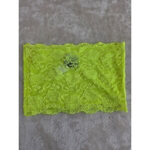 Together Neon Yellow Lace Bandeau Top Small Tube Top